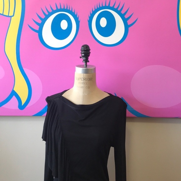 Jean-Paul Gaultier Black Jersey Long dress